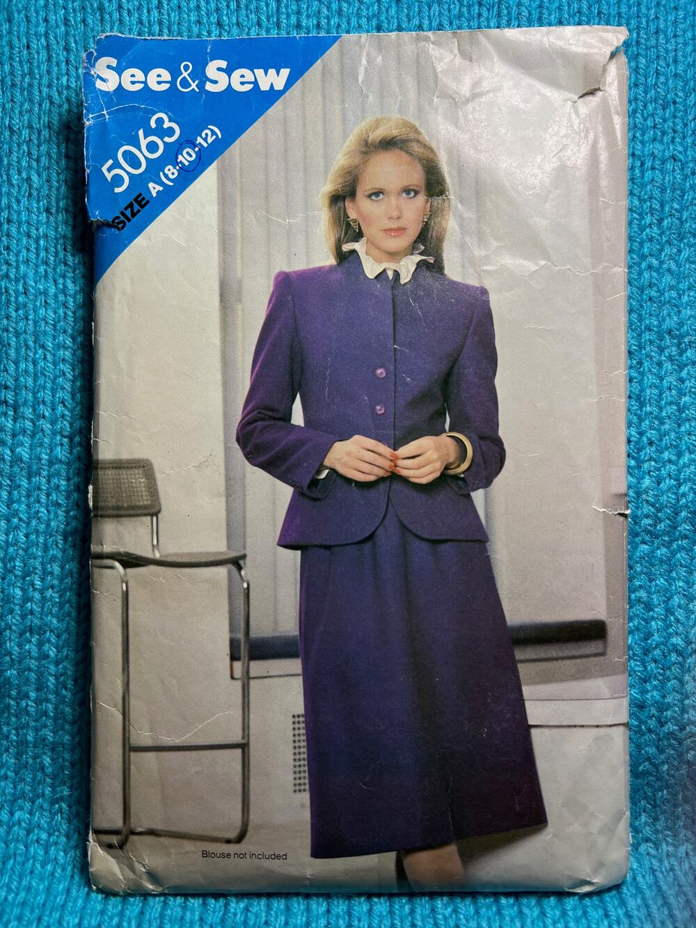 Butterick Sewing pattern 5063 suit blazer A line skirt size 8 10